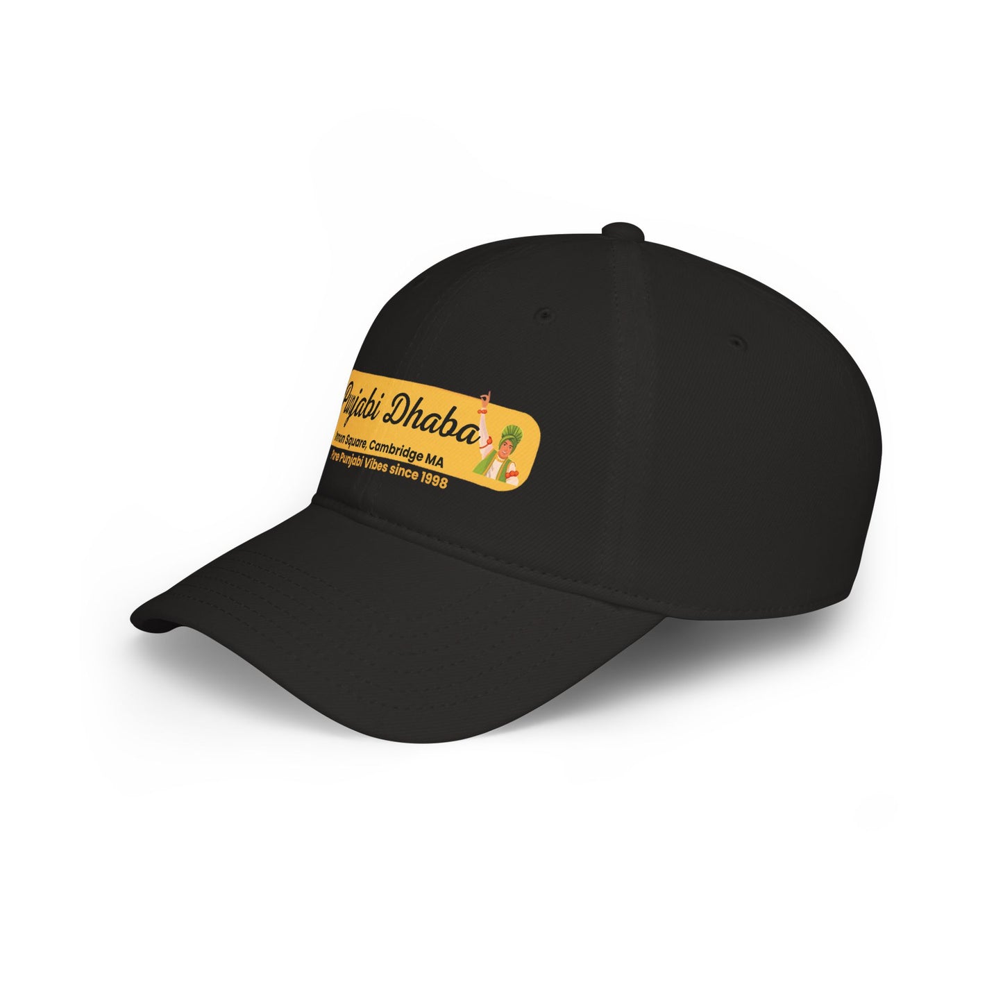 Punjabi Dhaba Embroidered Cap — Cambridge MA Indian Restaurant Logo Hat