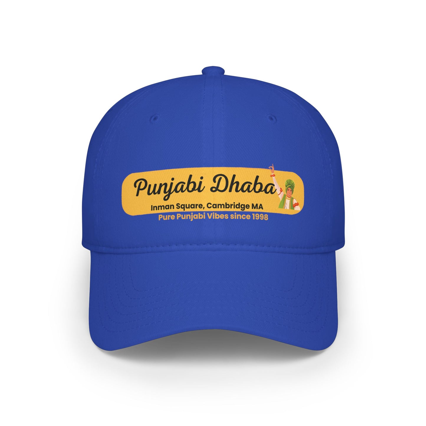 Punjabi Dhaba Embroidered Cap — Cambridge MA Indian Restaurant Logo Hat