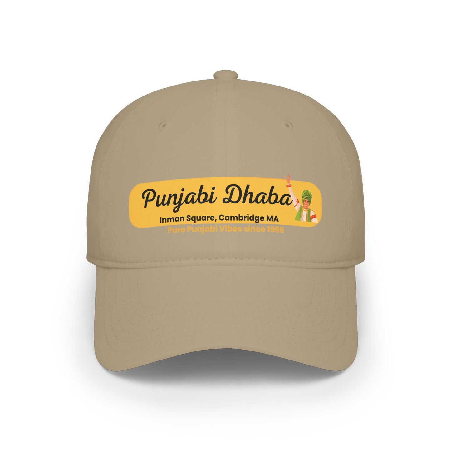 Punjabi Dhaba Embroidered Cap — Cambridge MA Indian Restaurant Logo Hat
