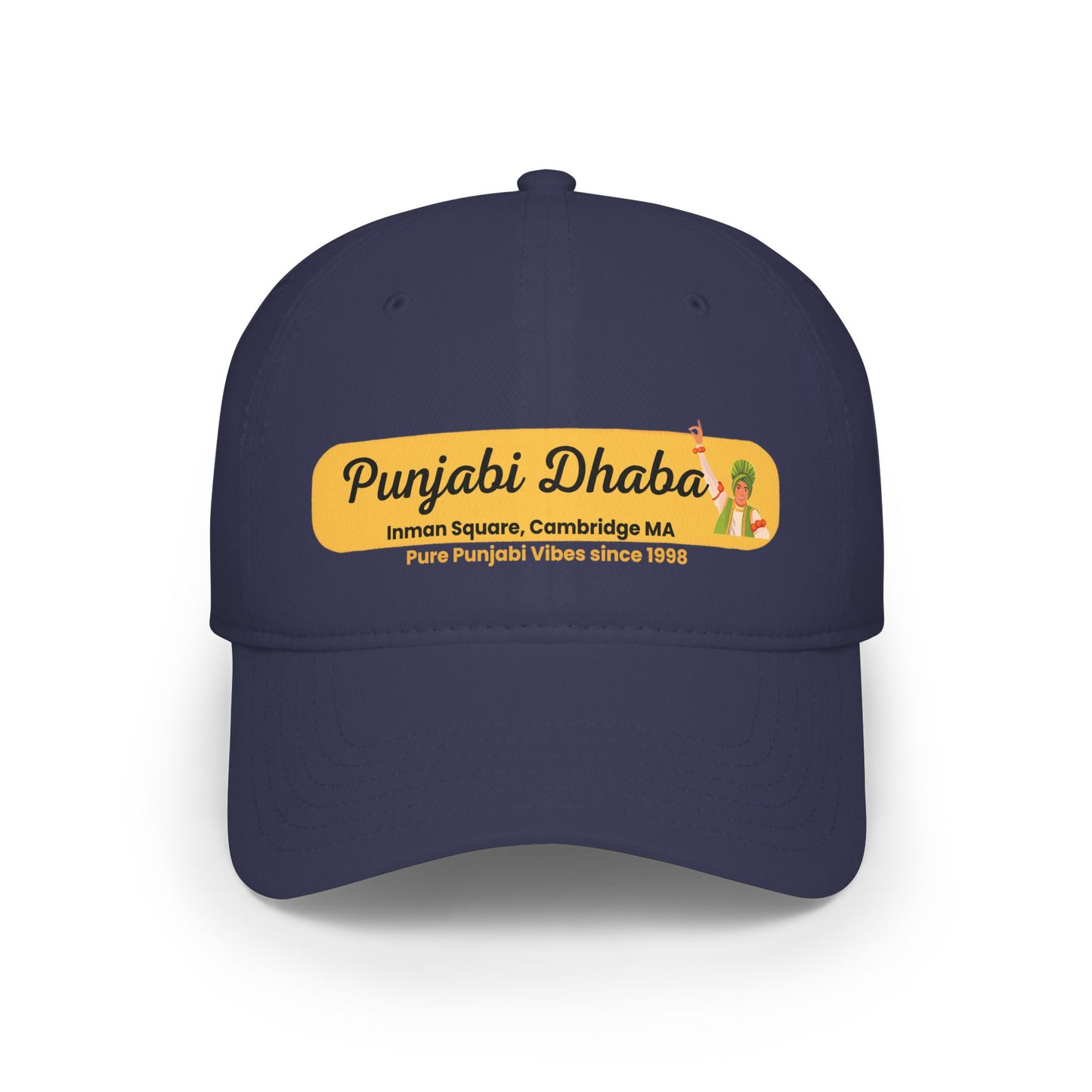 Punjabi Dhaba Embroidered Cap — Cambridge MA Indian Restaurant Logo Hat