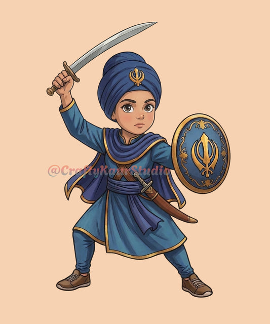 Anime Kaur Sword Sticker