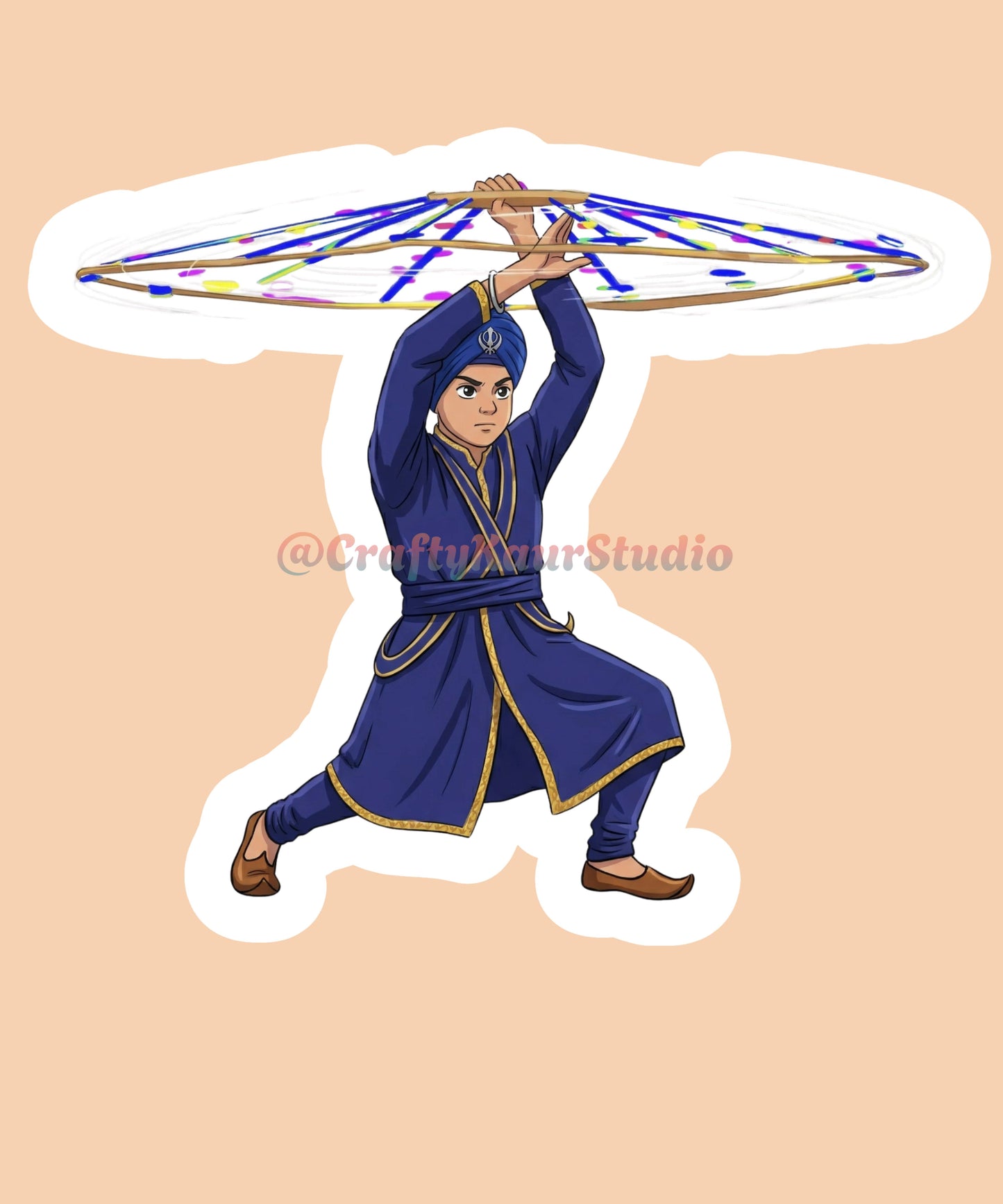 Boy Chakra Sticker
