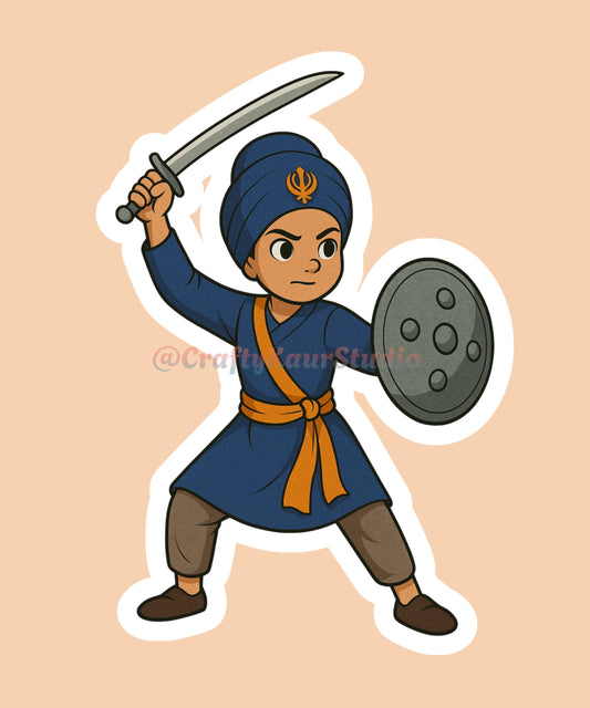 Kaur Sword Sticker