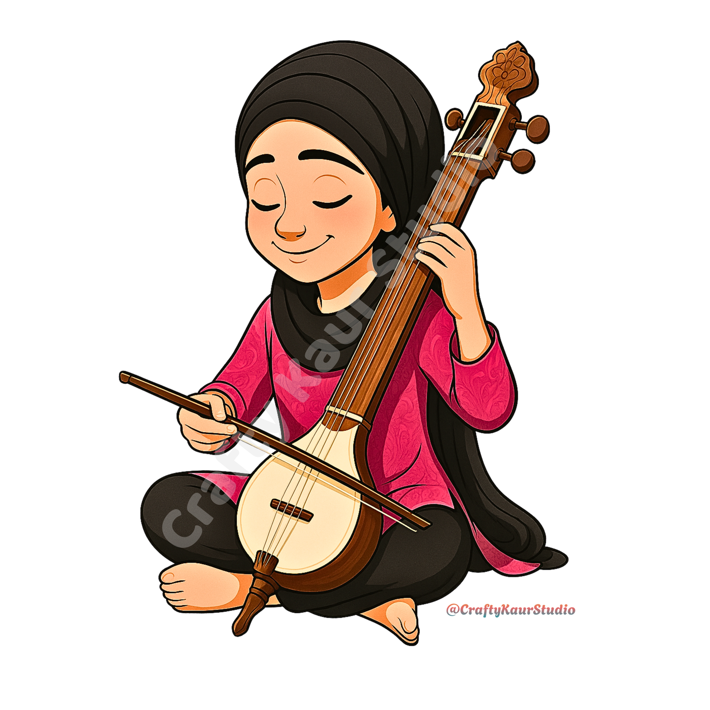 Khalsa Kaur Dilruba Sticker